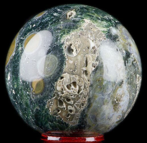 Unique Ocean Jasper Sphere - Madagascar #78686